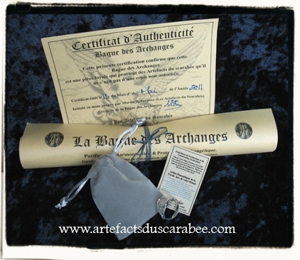 Certificat d'Authenticité Artefacts du Scarabée - Bague des Archanges